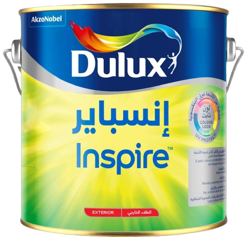 عبوة ديولكس إنسباير الخارجي — دهان واجهات بتقنية ColourLock من نجم الأصباغ الكويت